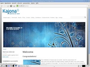 Kajona-Live-CD Kajonix 2.0 mit Kajona-Version 4.0 - Demo